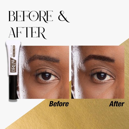 Secret of Pharaoh Brow Gel Styler - Dark Brown, Water-Resistant Eyebrow Gel for Natural Lifted Look