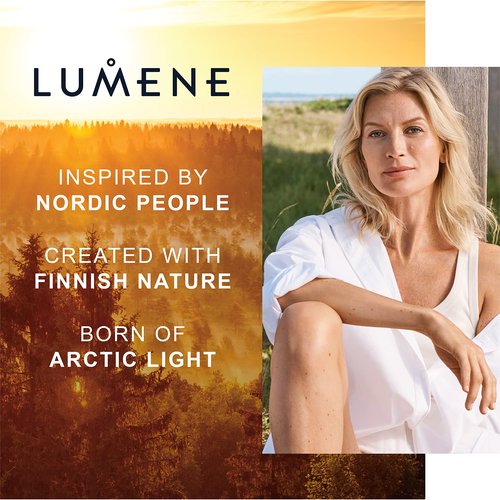 Lumene Invisible Illumination [Kaunis] Instant Glow Skin Tint - Buildable Skin Tint Foundation with a Natural, Radiant Finish - Hydrates + Brightens Dull, Dry Skin - Universal Deep (30ml)