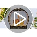 Christmas Snow Globe Lantern - Gingerbread Man Musical Decor with Swirling Glitter, Timer & USB Power