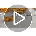 Mini Pumpkin Shaped Salt and Pepper Shakers - Orange, 3 Inch Ceramic Fall Decor Set of 2