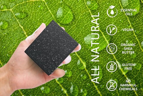 Natural American Elements Men's Bar Soap - 100% Natural with Essential Oils & Organic Shea Butter - 5 oz (6 Pack)
