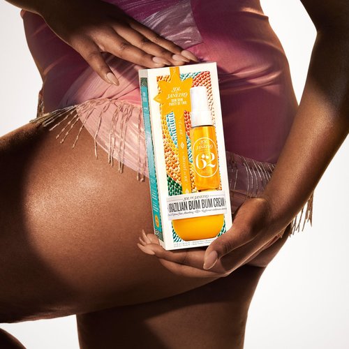Sol de Janeiro Bum Bum Party of Two Beauty Gift Set | Brazilian Bum Bum Cream 2.5 fl oz & Cheirosa 62 Perfume Mist 1 fl oz | Beauty Minis | Limited Edition | Travel Size Trial Set | $36 Value