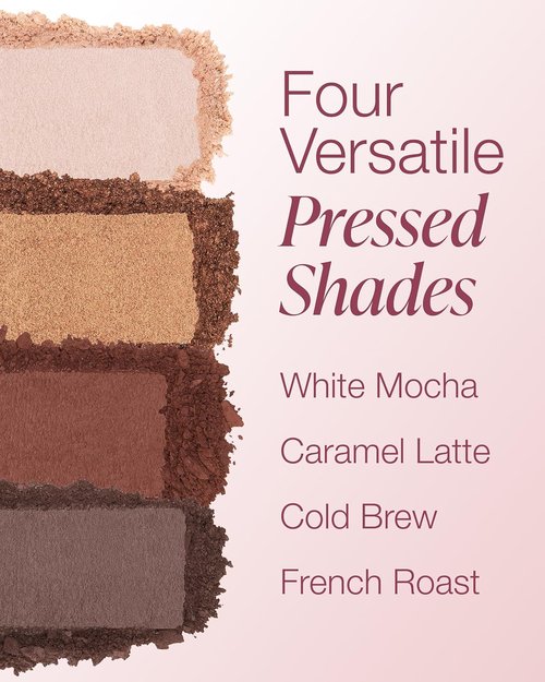 Mineral Fusion Eyeshadow Palette - Vegan Eye Makeup with Matte, Satin & Shimmer Finishes | Natural Lightweight Formula (Coffee Break)