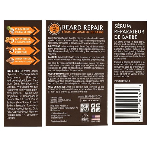 Beard Guyz Beard Serum - Lightweight Hydrating Conditioner with Quinoa Seed & Vitamin E | 1 oz