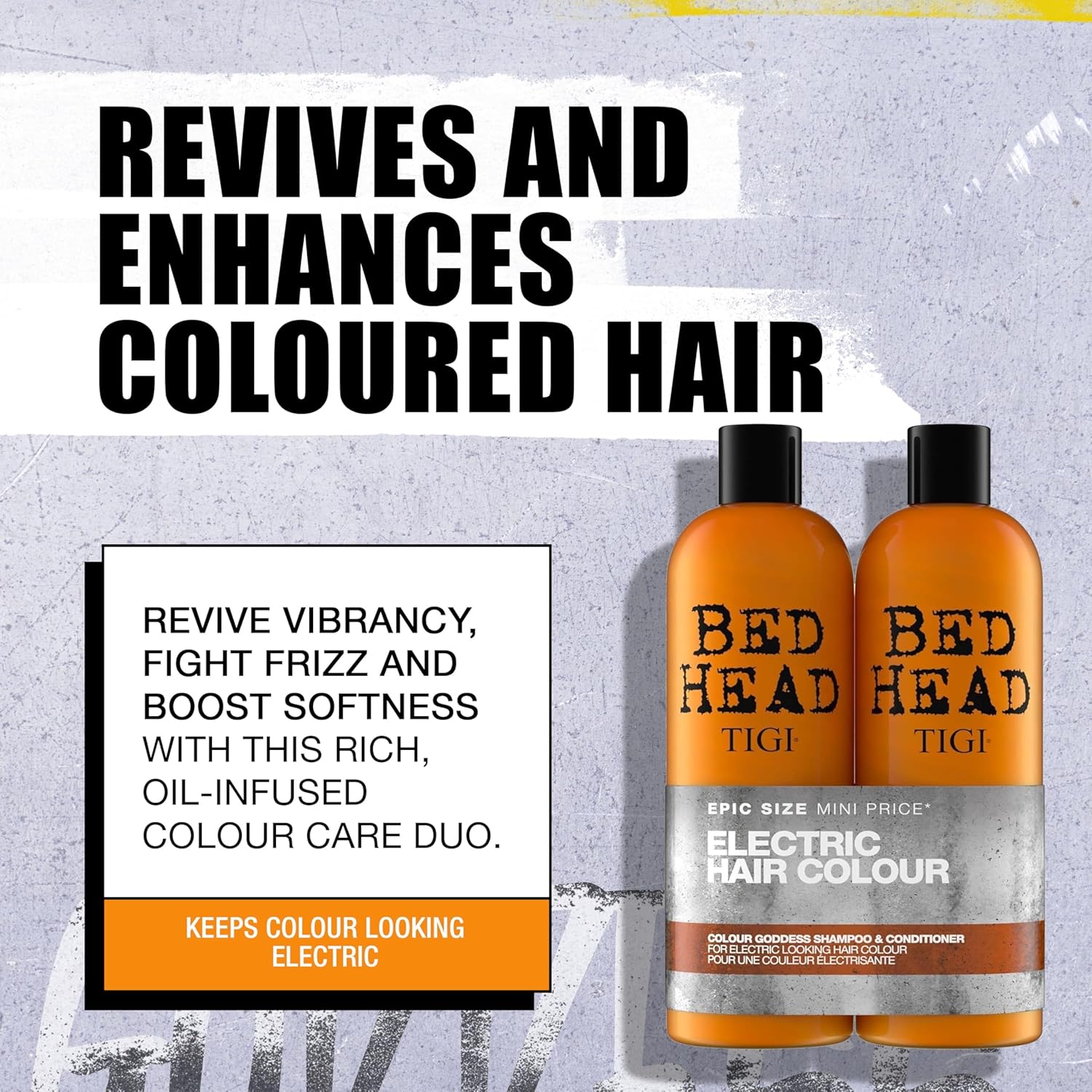 Bed Head Color Goddess Shampoo - Nourishing Formula for Vibrant Color | 25.36 Fl Oz