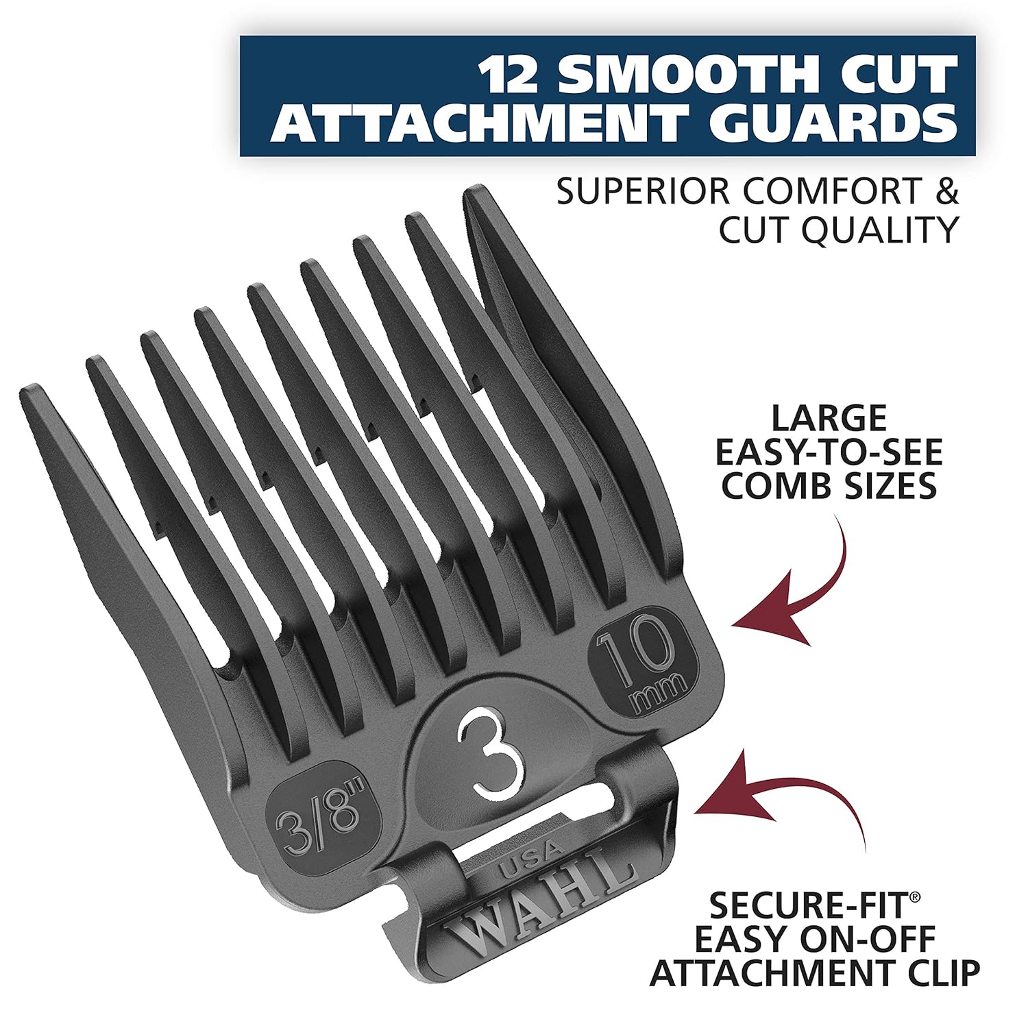Wahl USA Hair Clipper Kit - 2-in-1 Corded Clipper & Pop-Up Trimmer for Men’s Grooming | Model 79900-1501P