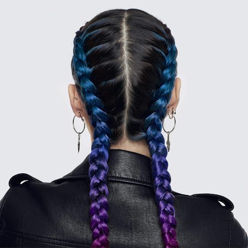 L'Oreal Paris Hair Makeup - Temporary 1-Day Hair Color for Brunettes | Vibrant Blue, 1 Fl Oz