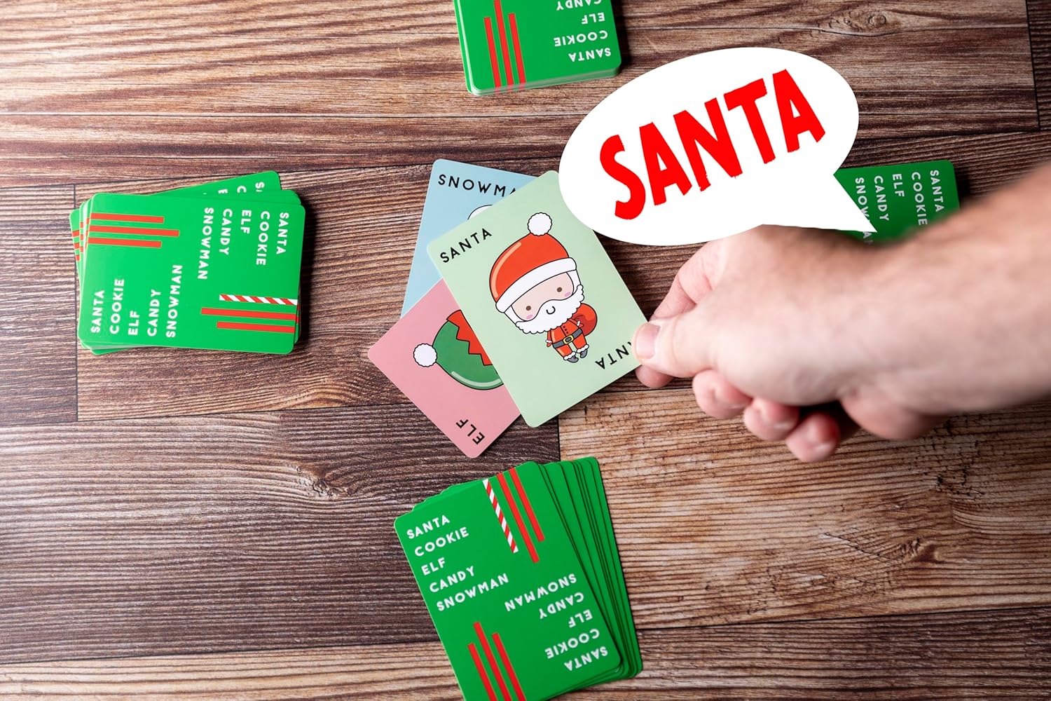 Taco Cat Goat Cheese Pizza - Santa Cookie Elf Candy Snowman Holiday Card Game | Fun for 2-8 Players, Perfect for Stockings & White Elephant Gifts