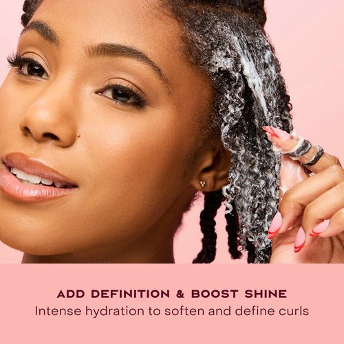 SheaMoisture Curl Enhancing Cream - Coconut & Hibiscus for Thick, Curly Hair | 12 oz, Sulfate & Paraben Free