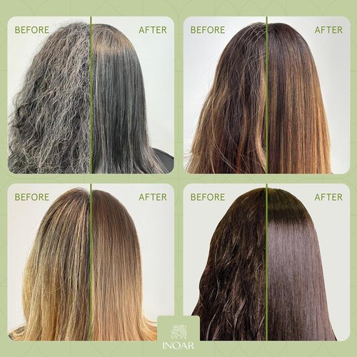 Inoar Cicatrifios Hair Mask - Deep Repair & Conditioning with RejuComplex3 | 6.7 Fl Oz for Frizz Control