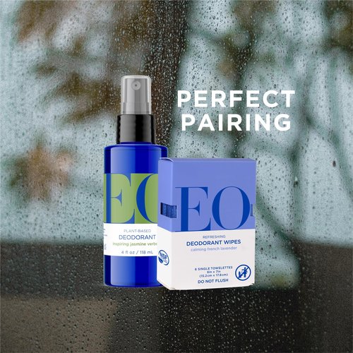 EO Organic Deodorant Spray, 4 Ounce (Pack of 3), Jasmine Verbena, Organic Plant-Based, Botanical Extracts