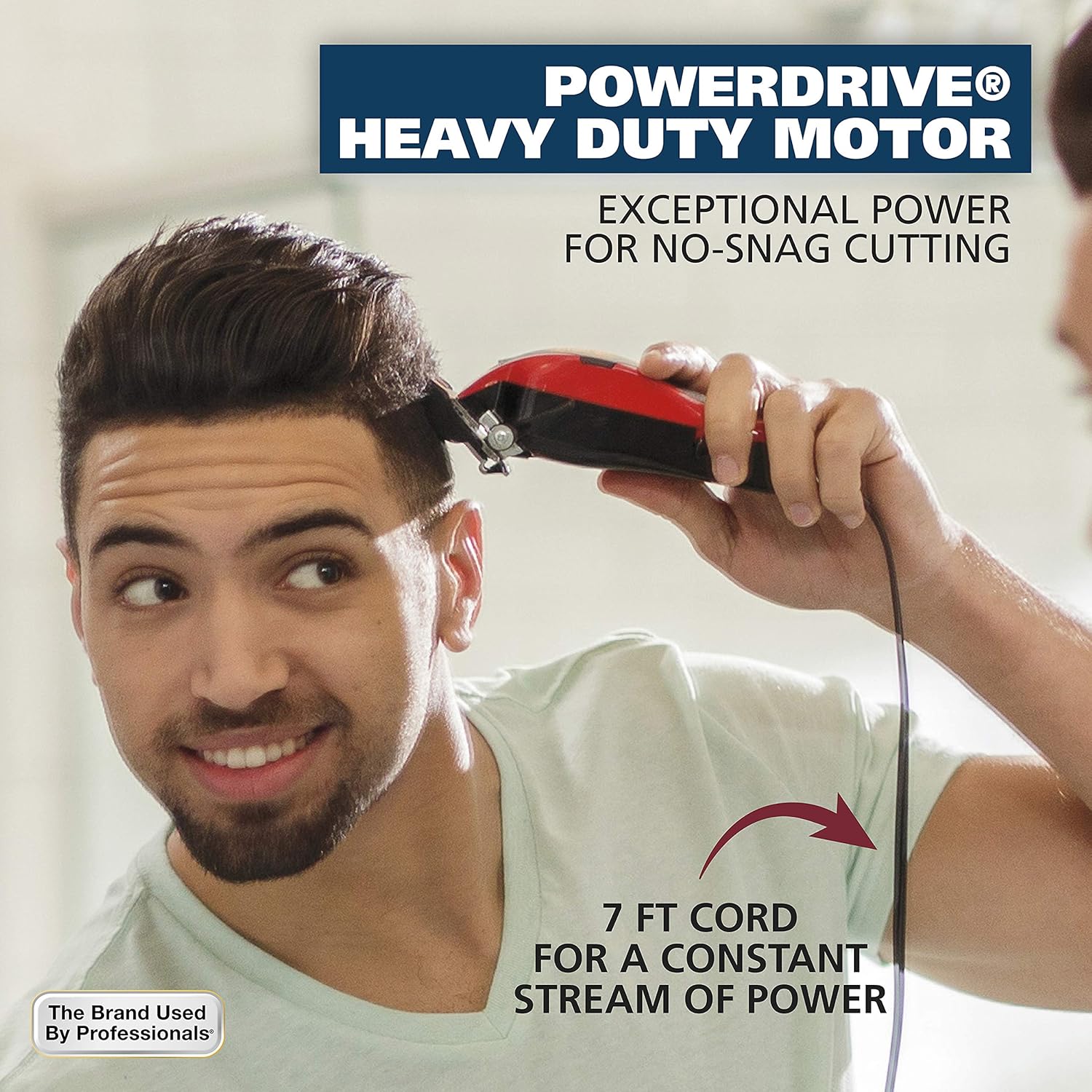 Wahl USA Hair Clipper Kit - 2-in-1 Corded Clipper & Pop-Up Trimmer for Men’s Grooming | Model 79900-1501P
