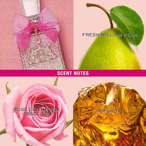 Juicy Couture Viva La Juicy Rosé Eau De Parfum - Fruity Floral Women's Perfume with Pear & Rose Notes