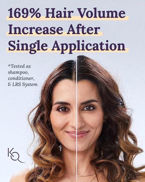 Keranique Volumizing Shampoo - Hair Repair & Growth Support with Keratin, Biotin & Menthol | 4.5 Oz