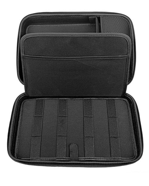 KiddoCraze Barber Bags for Hair Clippers and Supplies, Hair Cutting Barber Case Supplies Organizer, Hair Trimmer Organizer for Men Razor Guard Grooming Kits (Case Only)
