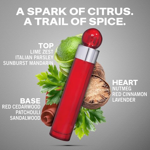360 Red by Perry Ellis - Energizing Men's 3.4 oz EDT Spray for All-Day Freshness
