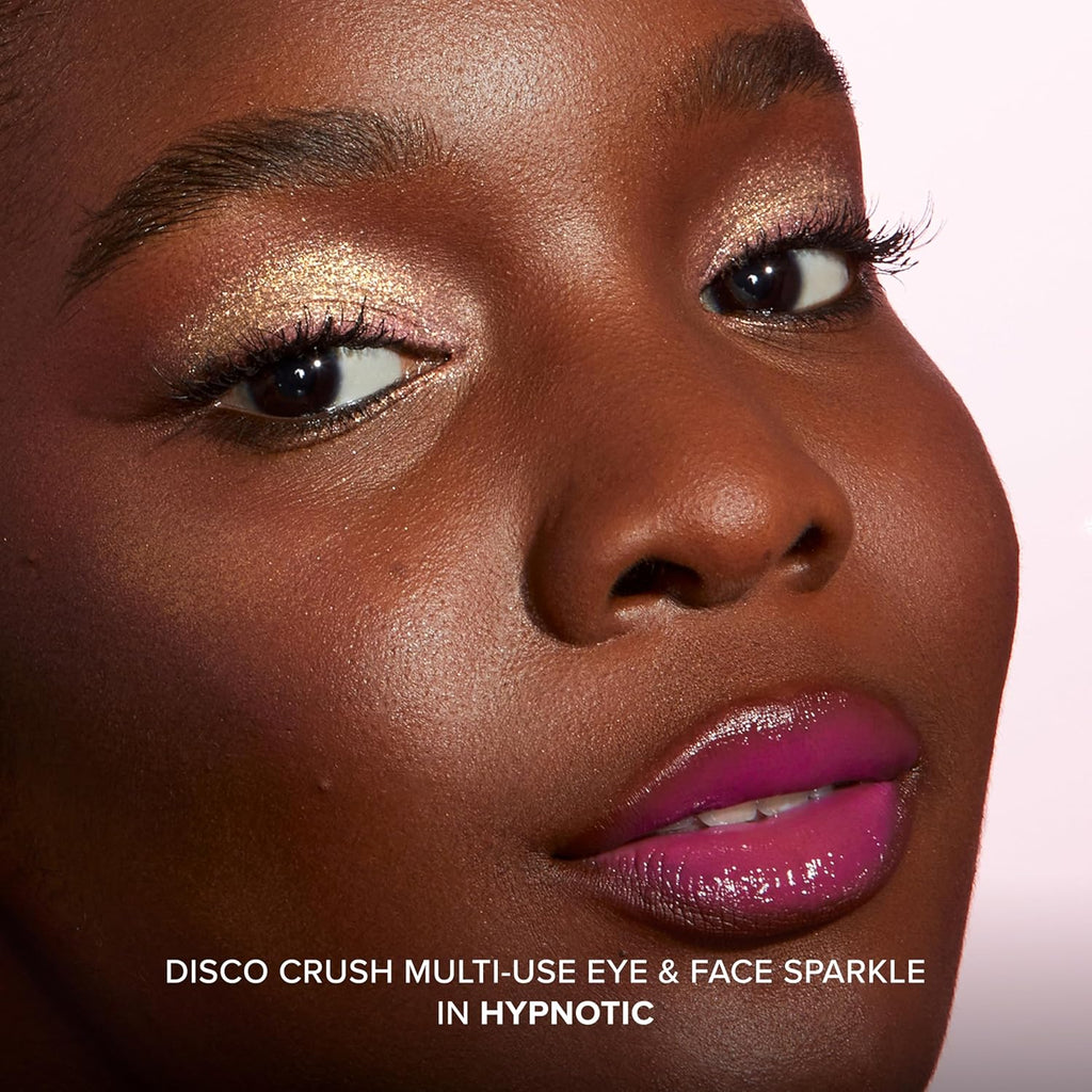 Too Faced Disco Crush Glitter | High Shine Multi-Use Eye & Face Sparkle, Creamy Iridescent, 0.05 Ounce