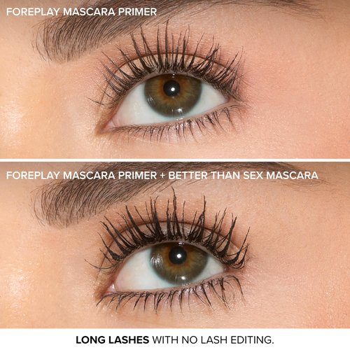 Too Faced Better Than Sex Foreplay Mascara Primer | Mascara Primer Prep, Long Lasting + Volumizing, 0.27 Fl Oz, Black
