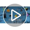 Halloween Witch Clothesline Banner - Felt Garlands & Wooden Clips for Festive Decor