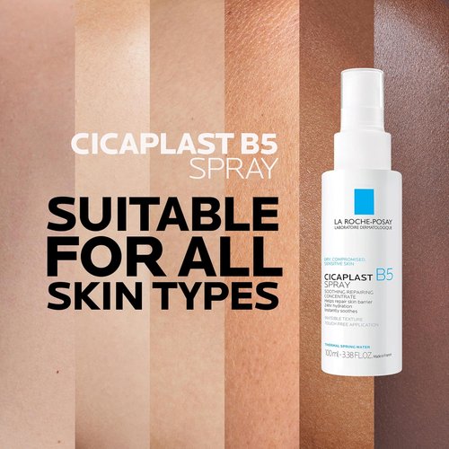 La Roche-Posay Cicaplast B5 Spray - Hydrating Face Mist With Vitamin B5 & Madecassoside | Soothes Sensitive Skin