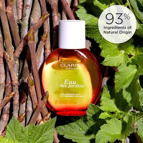 Clarins Eau des Jardins Fragrance - Hydrating & Soothing Perfume for All Skin Types | 3.3 Fl Oz