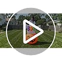 Halloween Inflatable Ghost Pumpkin with Witch Hat & Boo Sign - 6 FT - Kid-Friendly Yard Decor - Variation: Ghost Pumpkin