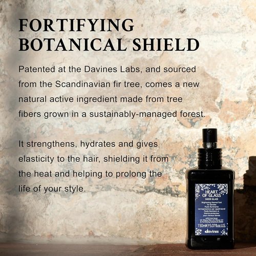 Davines Heart of Glass Sheer Glaze - Brightening Leave-In Fluid for Blonde Hair | Hydrates, Protects & Adds Shine - 5.07 Fl Oz