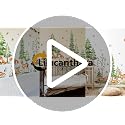 Woodland Tree Fall Pine Tree Wall Stickers with Forest Animals - Removable Home Decor