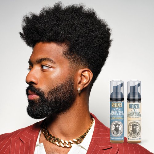 Reuzel Wood and Spice Beard Foam, Deodorizes Beard, 2.36 oz