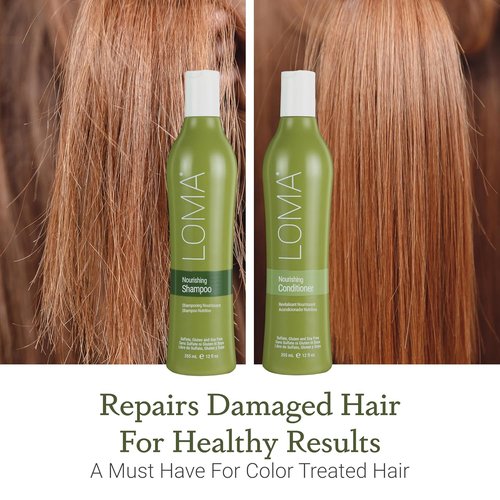 Loma Hair Care Nourishing Shampoo & Conditioner Duo - Hydrating Formula for Healthy Hair