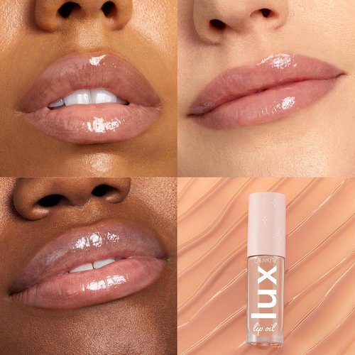 ColourPop Lux Lip Oil - Hydrating Sheer Tinted Lip Oil with Chamomile & Calendula - Soft-Warm Nude (0.16 oz)
