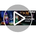 Halloween Inflatable Decor Witch Campfire with Built-in LEDs - 6FT Outdoor Yard Decoration