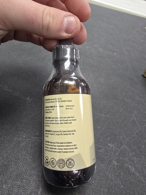 Striking Viking Vanilla Beard Oil for Men - Naturally Derived Conditioner with Argan & Jojoba Oils for Softening, Moisturizing and Growth (2 Oz)