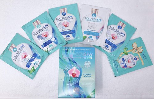 La Palm Collagen Spa Luxury Manicure and Pedicure with Collagen Bubble Crystals - Crystal Waters (1 Pack)