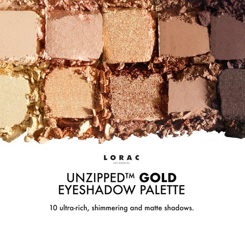 LORAC Unzipped Eyeshadow Palette - Versatile Matte & Glitter Shades for Stunning Looks