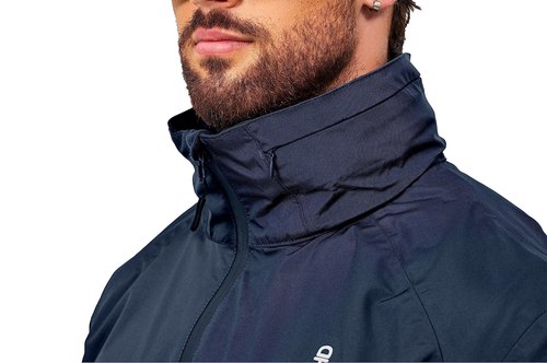 Little Donkey Andy Men's Waterproof Rain Jacket Outdoor Lightweight Rain Shell Mountain Windbreaker Long Coat for Hiking,Golf,Travel Dark Blue XXL