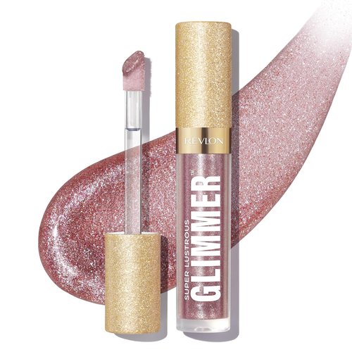 REVLON Super Lustrous Glimmer Gloss - Non-Sticky Lip Gloss with High-Shine Finish | 003 Lavender Lust, 0.13 fl oz