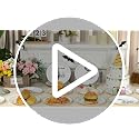 60pcs Halloween Gothic Paper Disposable Plates 9 Inch Spooky Party Tableware