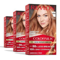 Revlon ColorSilk Blonde Permanent Hair Color - 100% Gray Coverage, Ammonia Free, Vegan Keratin | 85B Strawberry Blonde (Pack of 3)