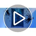 Ghost Halloween Curtain Set - Creepy Window & Door Cover, 2 Pack, 32x47 Inches - Ghost Variation