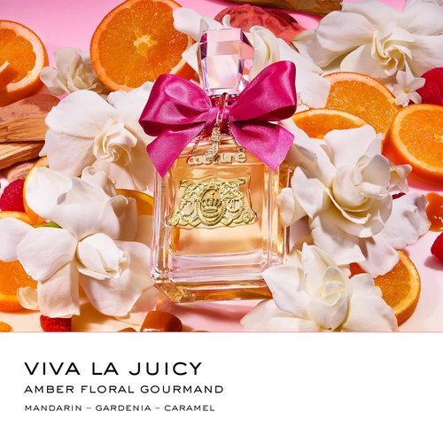 Juicy Couture Viva La Juicy Eau De Parfum - Floral & Sweet Women's Perfume with Mandarin, Gardenia & Caramel Notes, 3.4 oz