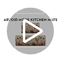 Ghost Flowers Halloween Kitchen Mats Set of 2 - Non-Slip Decor Rugs