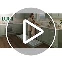 LUMI Extra Thick Anti-Fatigue Kitchen Mat 20x40 Leaf Green - Cushioned Support