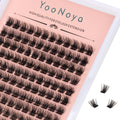 YOONOYA Lash Clusters 144 PCS 10 mm Volume Lashes Eyelash Clusters D Curl Cluster Eyelash Extensions Natural Wispy Cluster Lashes Reusable Individual Thick Lash Extension (QD-10mm)