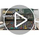 Children's Pixel Game Rug - Non-Slip Brown 3'11 x 5'3 Playroom Decor
