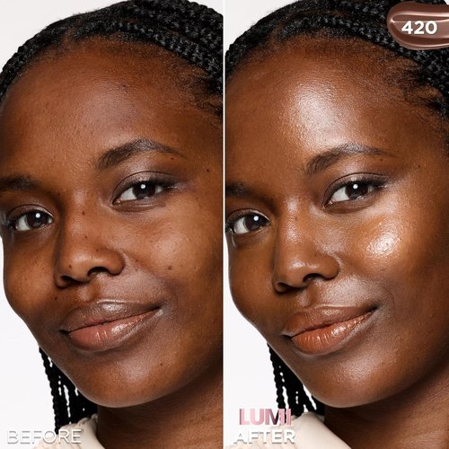 L'Oreal Paris Lumi Le Glow Skin Tint - Lightweight Water-Based Tinted Serum | Neutral 420, 0.85 Fl Oz