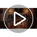 Halloween Garland for Mantle 6ft with Mesh Ribbon and Ornaments
