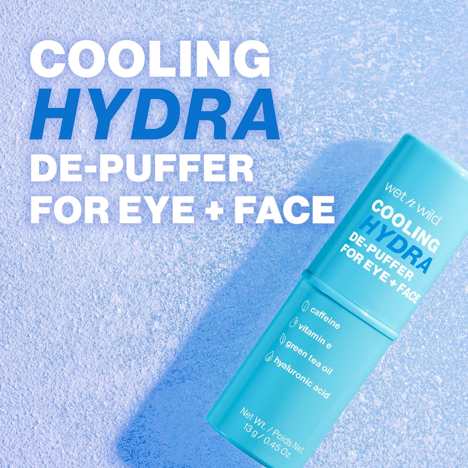 Wet n Wild Cooling Hydra De-Puffer - Soothing Face Primer Stick with Vitamin E & Caffeine | Vegan & Cruelty-Free (Pack of 2)