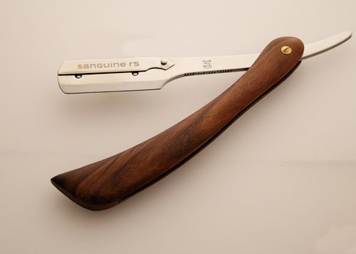 Pure Wood Shaving Razor/Cut Throat Razors/Men Razor (coolcut) + Free Blades & Pouch (wood-r5)