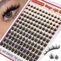 Fairy Lash Clusters with Spikes Eyelash Extensions Wispy Manga Lashes Individual Lashes Extension 8-14mm DIY Soft Eyelash Clusters 144Pcs Lash Clusters Kit DIY at Home by FANXITON